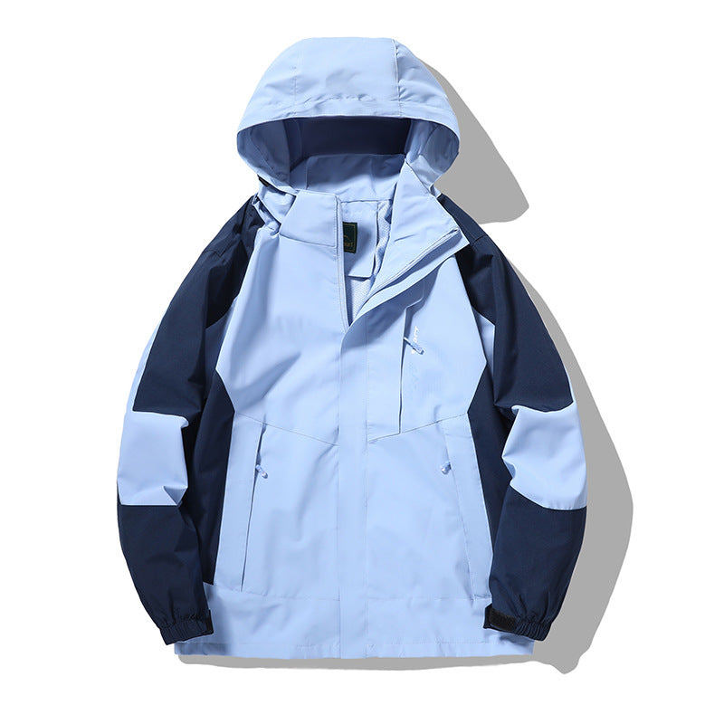 Men's nano wind and water-resistant outdoor hoodie jacket with ventilation mesh, adjustable hood and concealed front flap Mune Fashion