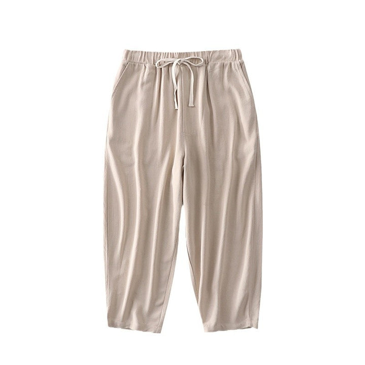 Women's loosely cut leisure pants with elastic waistband and drawstring Mune Fashion