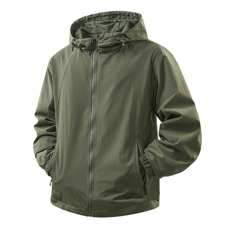 Men's Lightweight Outdoor Jacket with Hood