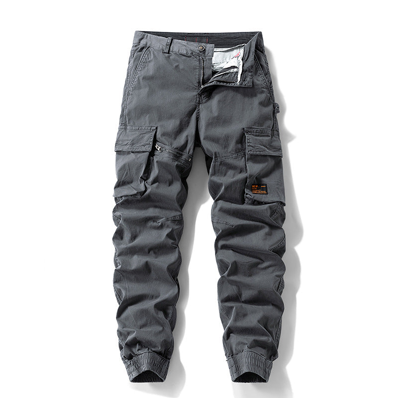 Herren Carpenter-Style Cargohose mit Zip-Knöchel, verstärkten Kniepaneelen und multifunktionalen Taschen Mune Fashion