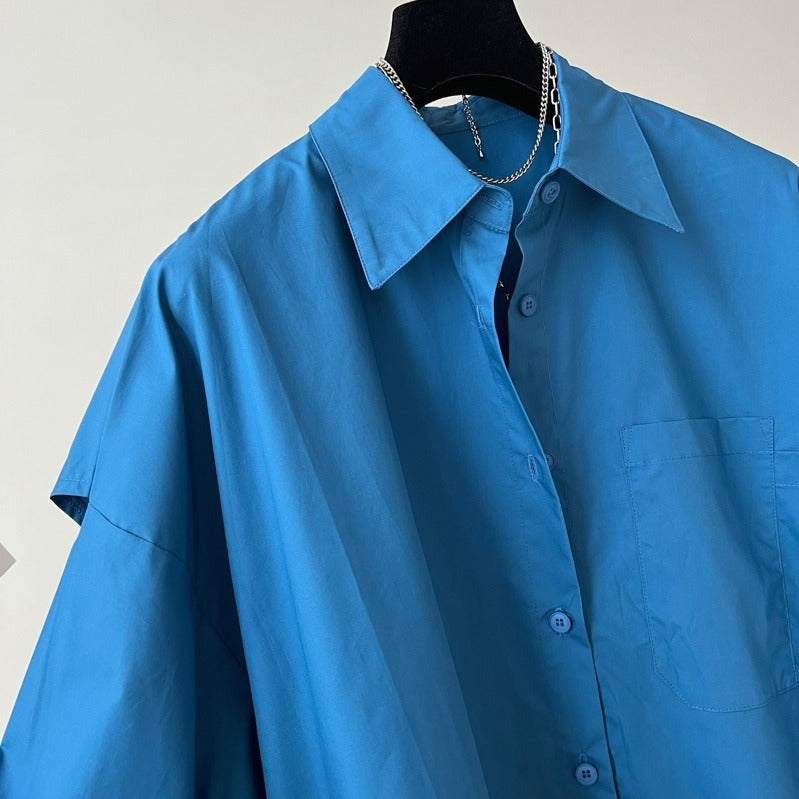 Women Oversized Shirt Blouse Mune Fashion