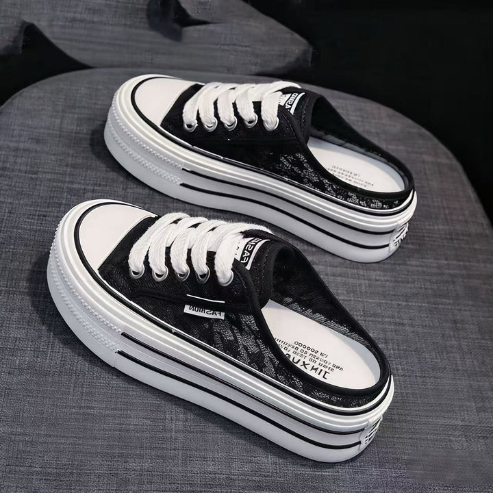 Women Platform Sneakers with airy canvas upper and non-slip sole Mune Fashion