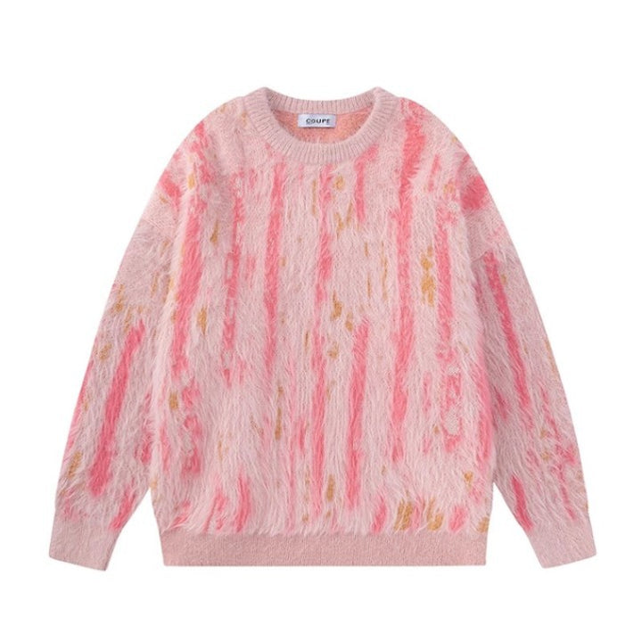 Ladies Stylish Sweater with Trendy Fur Design Mune Fashion