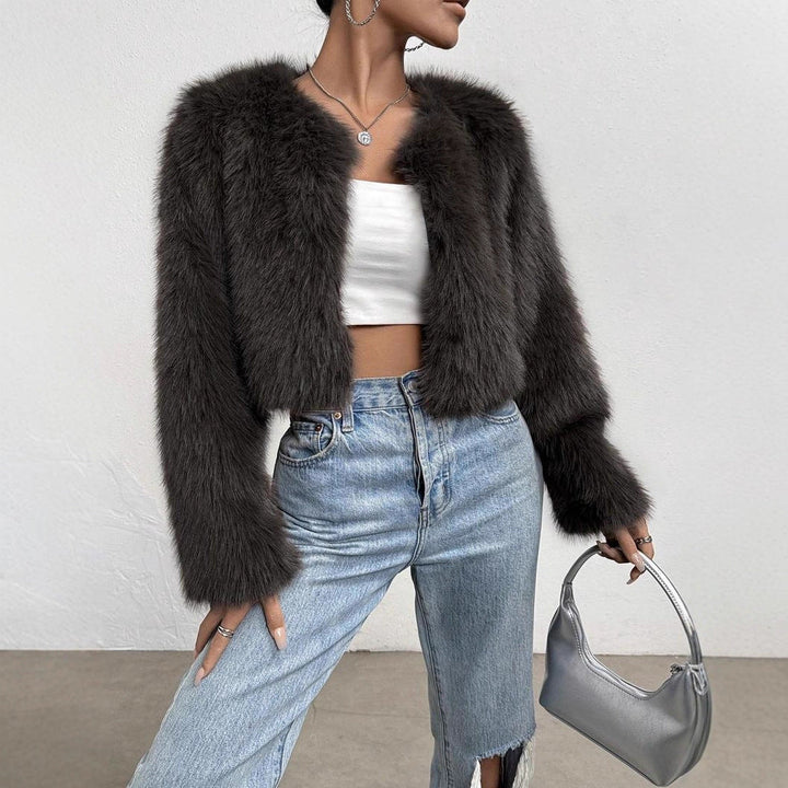 Women's Fluffy Short Jacket Mune