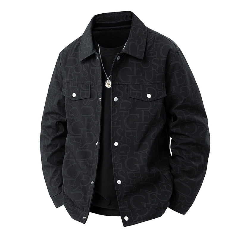 Men's Embossed Overshirt Jacket Mune Fashion