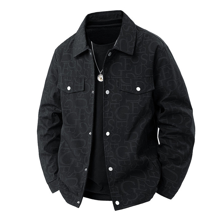 Men's Embossed Overshirt Jacket Mune Fashion