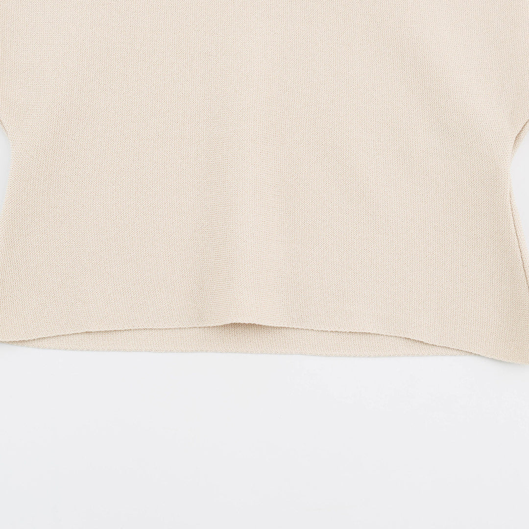Women's Asymmetrical Fine Knit Sweater with Shawl Collar, Shoulder Zipper and Zipper Sleeves Mune Fashion