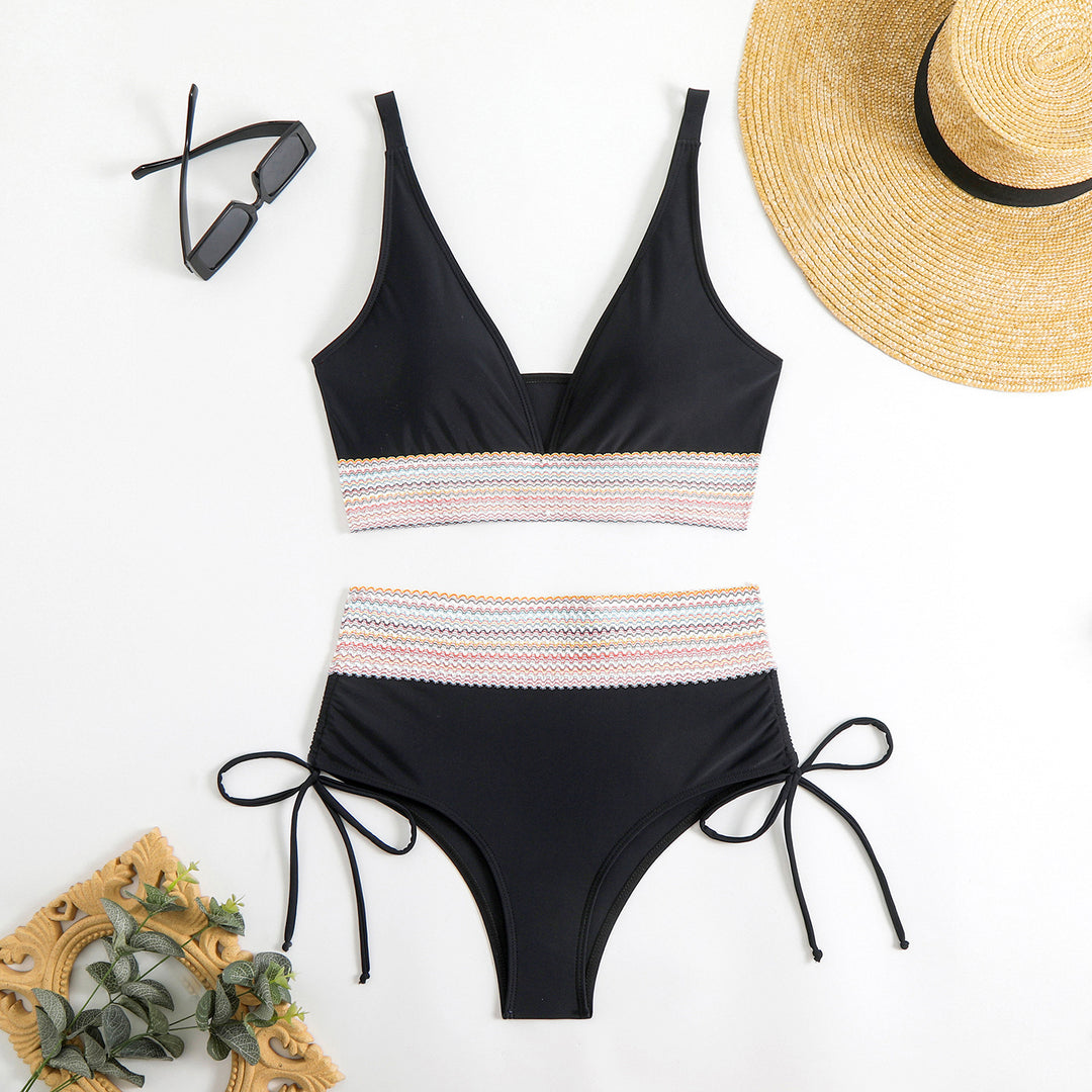 Women's High-Cut Bikini with Adjustable Ties Mune Fashion