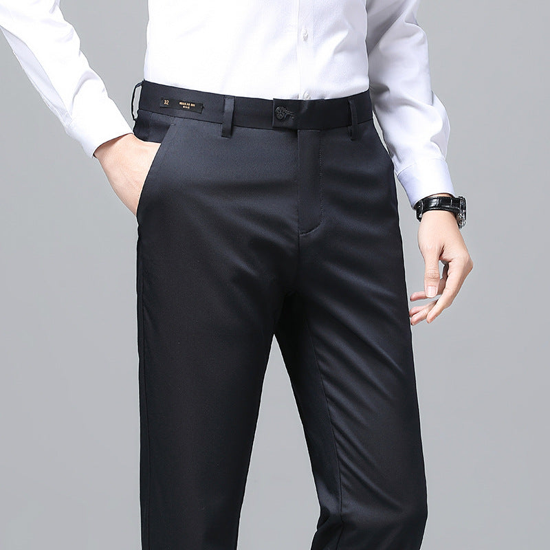 Men's Elegant Business Chino with Stretch Comfort and Slim Hem Mune Fashion
