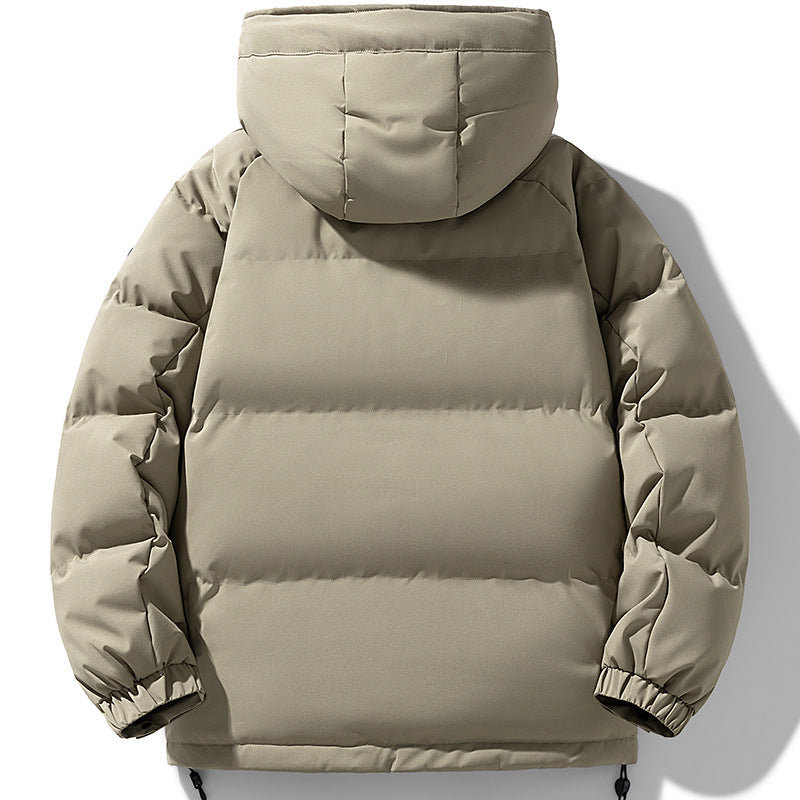 Men's Padded Urban Thermal Jacket with Quilted Look, High Stand Collar and Utility Pockets Mune Fashion