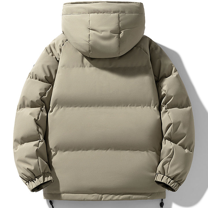 Men's Padded Urban Thermal Jacket with Quilted Look, High Stand Collar and Utility Pockets Mune Fashion