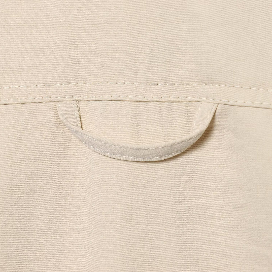 Women's Oversize Field Jacket in Boxy Cut with Four Flap Pockets and Concealed Snap Placket Mune Fashion