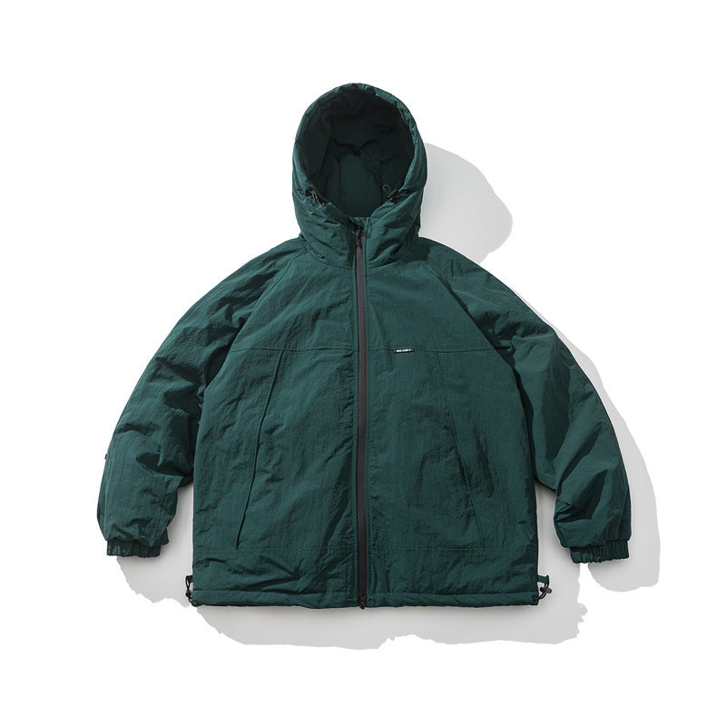 Unisex Lightweight Boxy Insulation Jacket with Hood and Adjustable Hem Mune Fashion