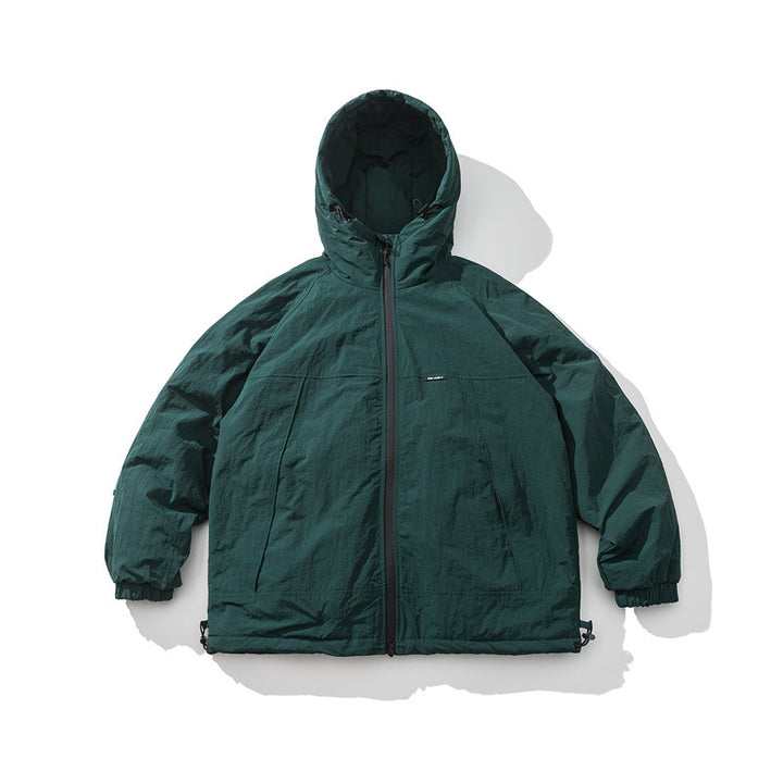 Unisex Lightweight Boxy Insulation Jacket with Hood and Adjustable Hem Mune Fashion