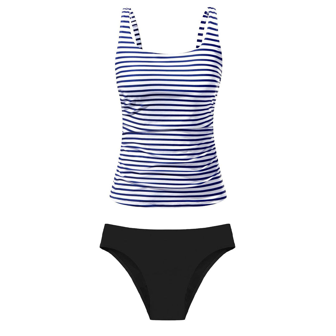 Women's bikini set with floral top and classic bottom Mune Fashion