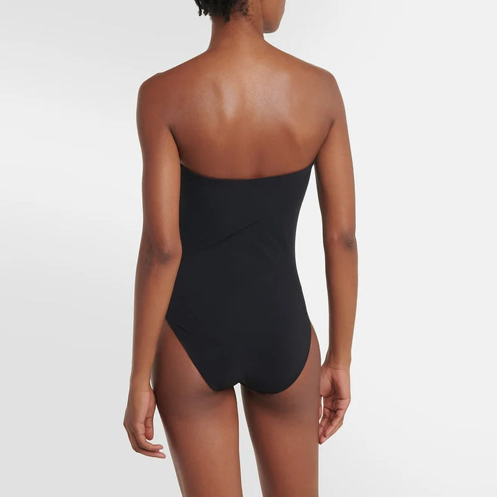 Women’s bandeau swimsuit with elegant wrap skirt Mune Fashion