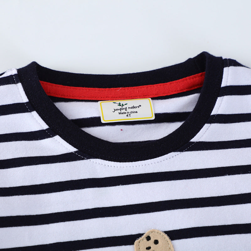 Boys T-shirt with colorful dinosaur appliqués Mune Fashion