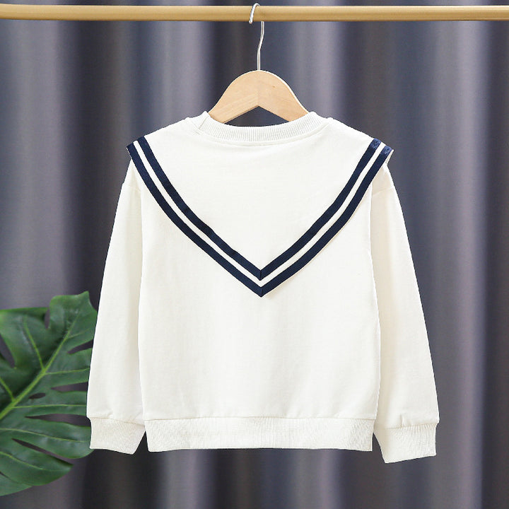 Women's sweatshirt with maritime collar Mune Fashion
