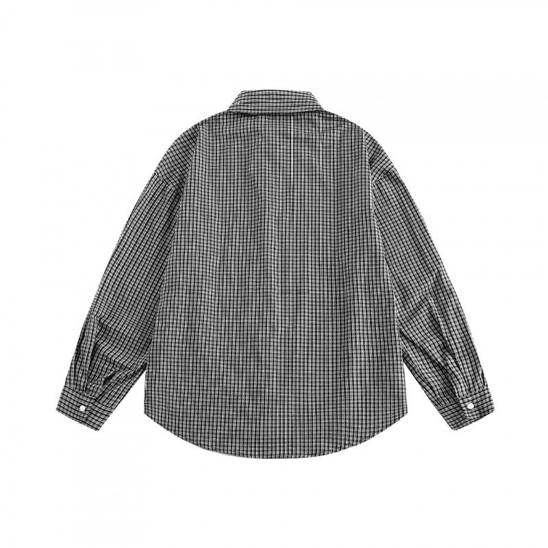 [Unisex Oversize Shirt Jacket in Boxy Cut with Chest Pocket Mune Fashion] Mune Fashion