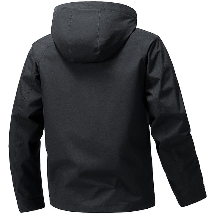Men's technical hooded softshell jacket with adjustable hood and utility pockets Mune Fashion