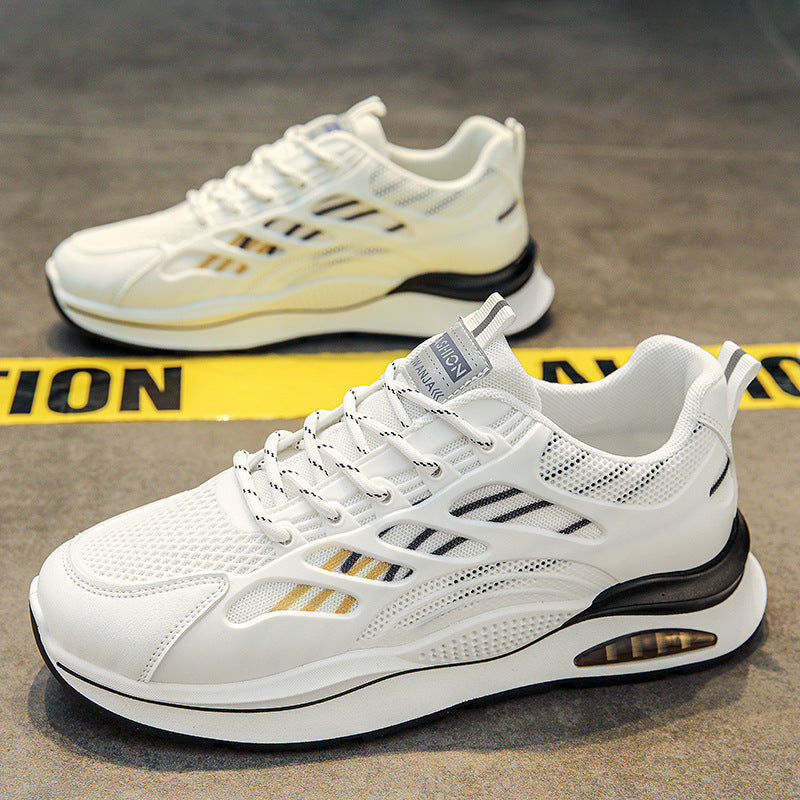 Women's Sporty Sneakers with Breathable Mesh Inserts and Cushioned Sole Mune Fashion