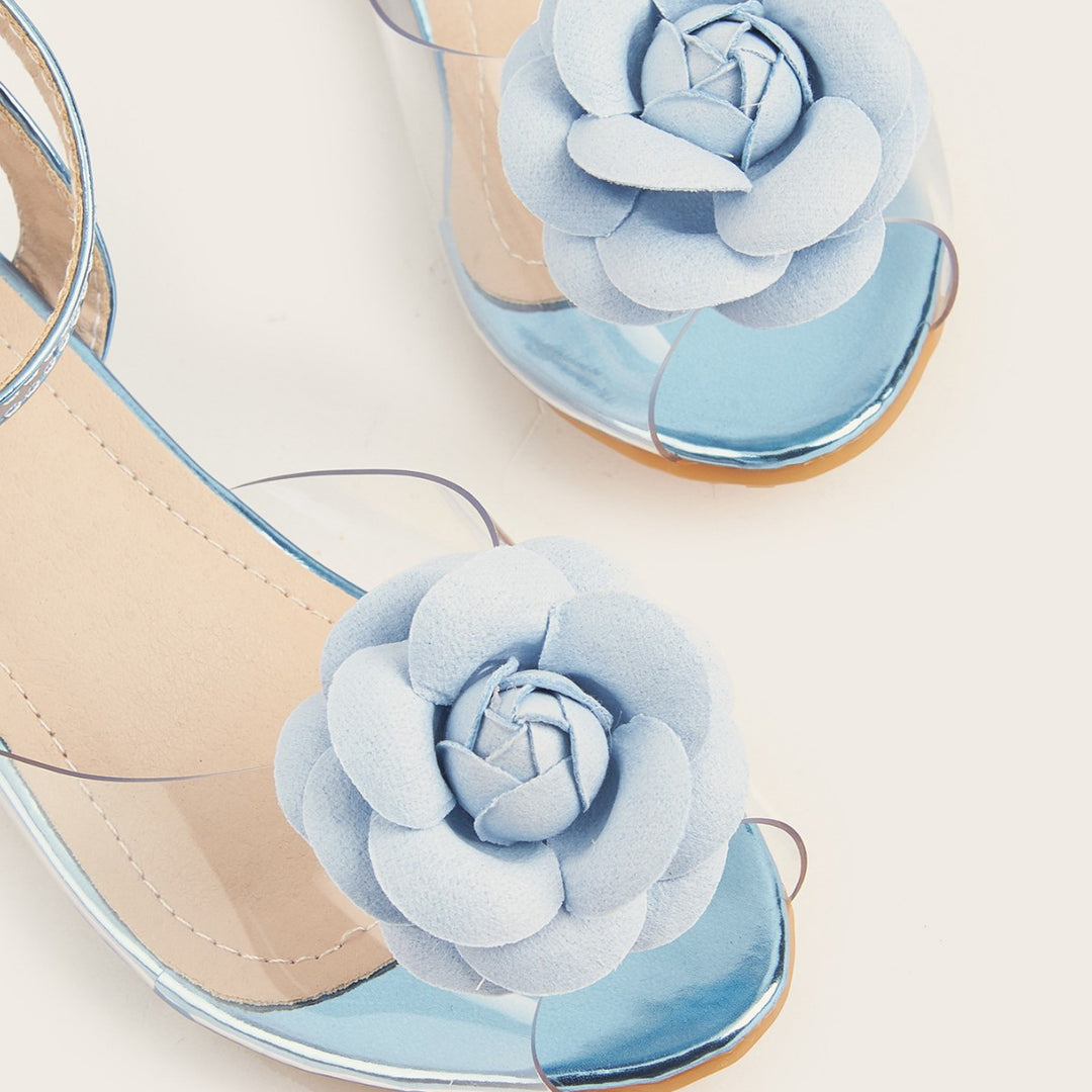 Girls Elegant Sandals with Cute Floral Design Mune Fashion
