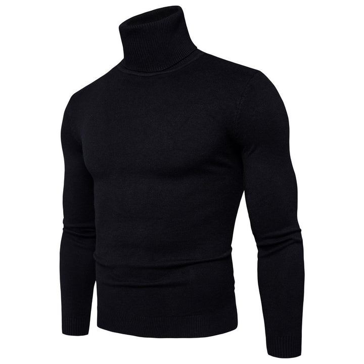 Men's narrow fitting turtleneck sweater made of fine knit Mune Fashion