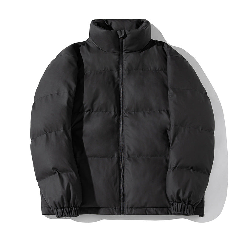 Unisex Boxy-Puffer Jacket with matte finish, high stand-up collar and adjustable drawstring hem Mune Fashion