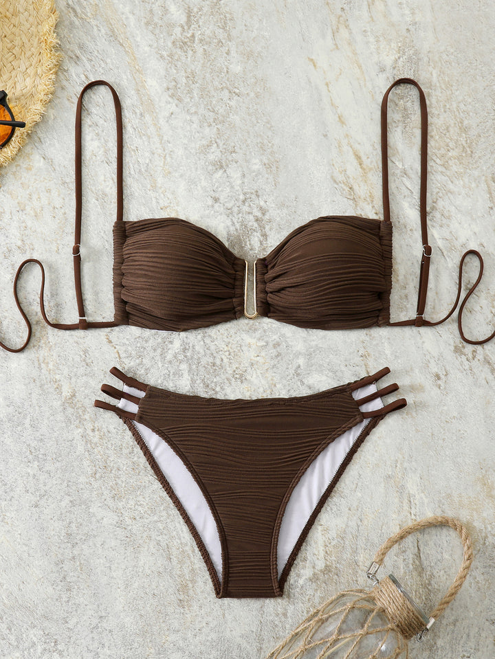 Women's Balcony Bikini with refined ruffle design and elegant straps Mune Fashion