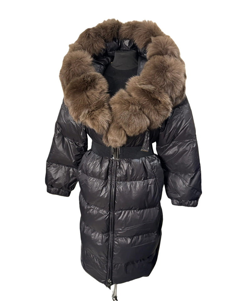 Women’s Fashion Down Jacket with High Neck Collar