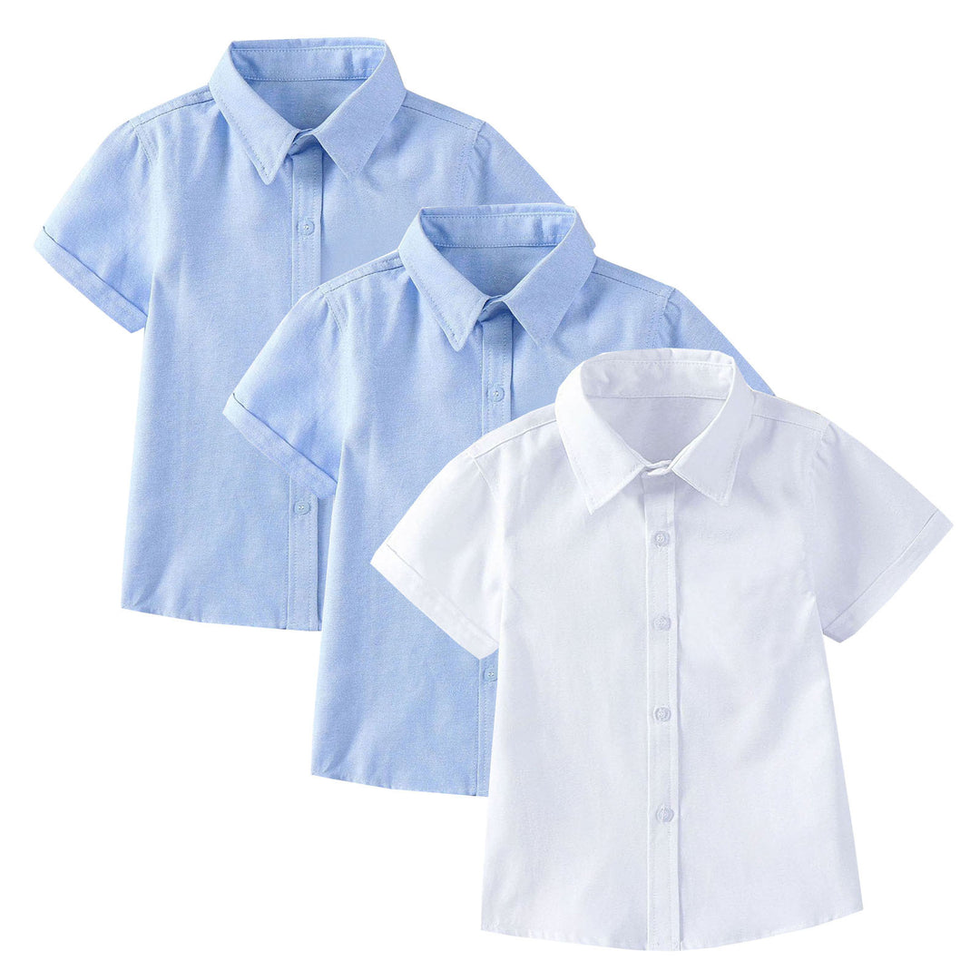 Boys Short Sleeve Shirt with Tie Mune Fashion