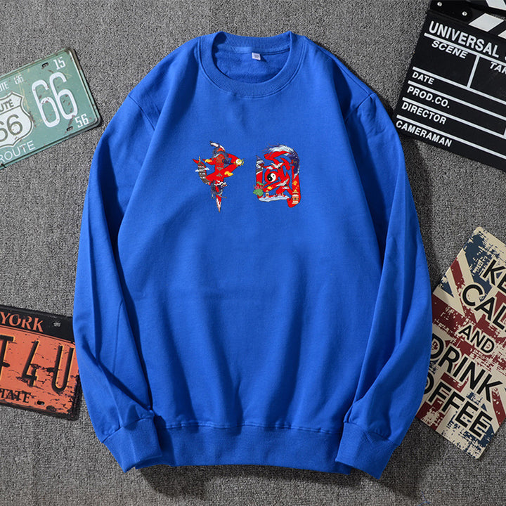 Unisex Oversized Sweatshirt with Round Neck and Subtle Graphic Application Mune Fashion