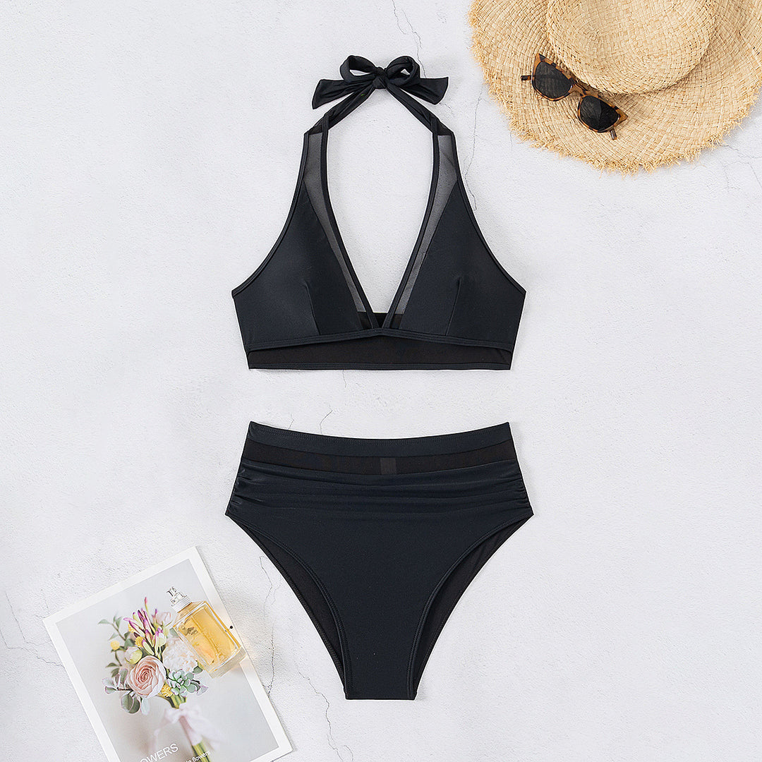 Ladies sporty bikini with transparent inserts Mune Fashion