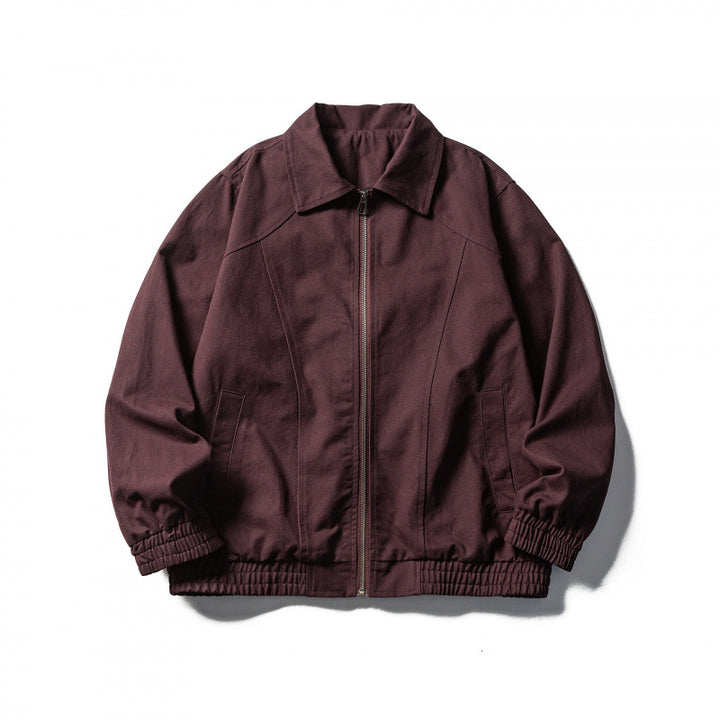 Men's Boxy Canvas Blouson with full zip and elastic cuffs Mune Fashion