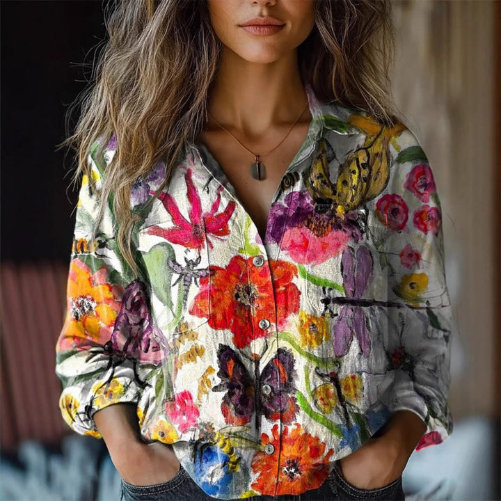 Ladies Stylish Blouse with Paisley Pattern Mune Fashion