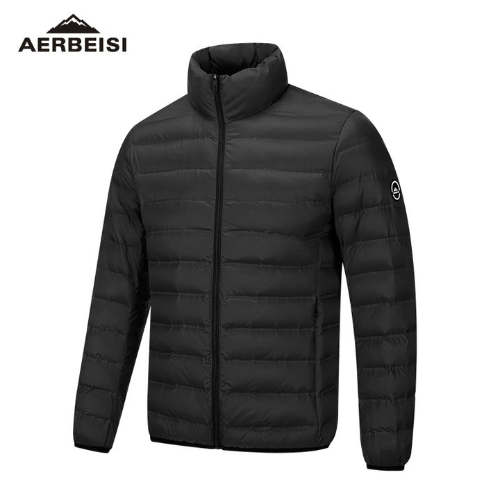 Men's ultralight quilted down jacket with stand-up collar Mune Fashion