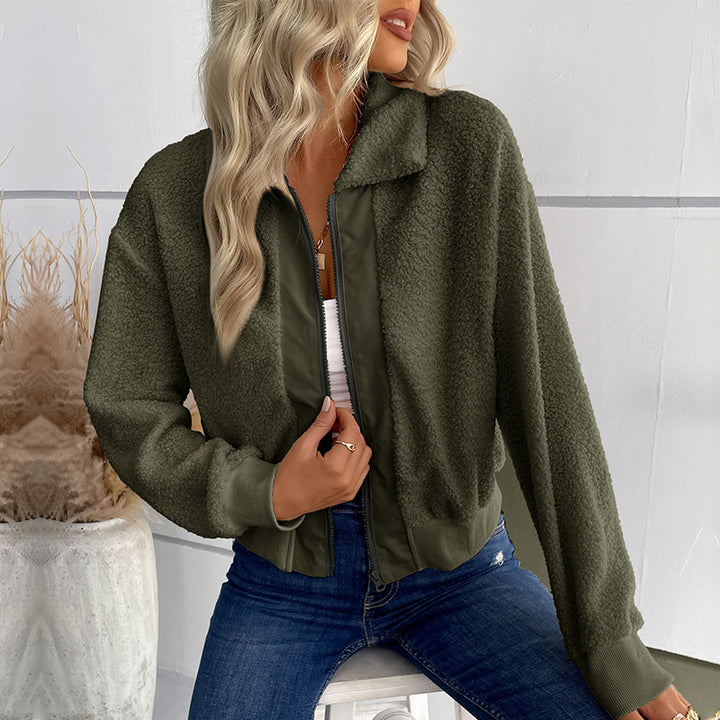 Women Cozy Fleece Jacket Mune Fashion
