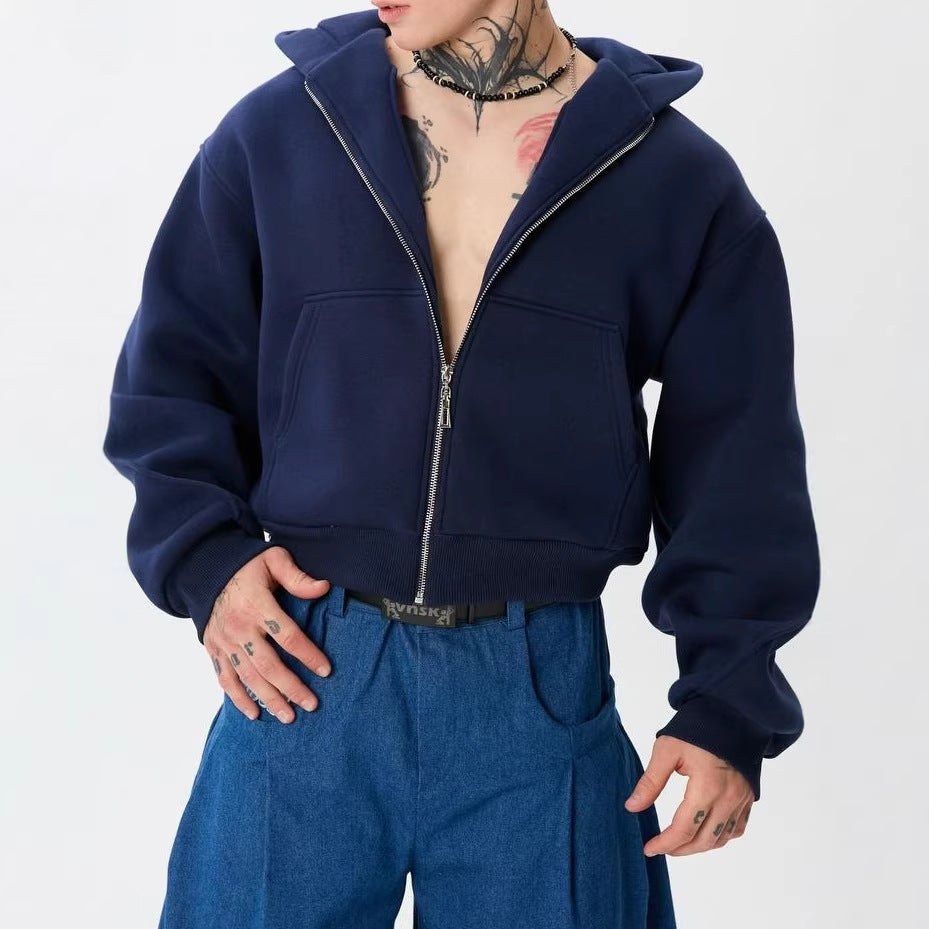 Women's stylish zip hoodie with oversized fit