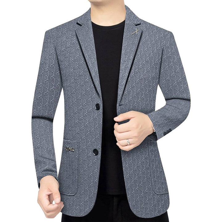 Men's Modern Single-Breasted City Blazer with Patch Pockets and Light Half Lining Mune Fashion