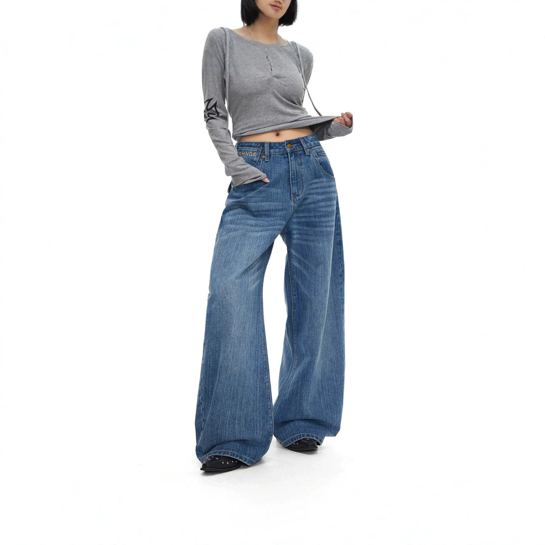 Women's Wide-Cut Jeans Mune Fashion 1787982170