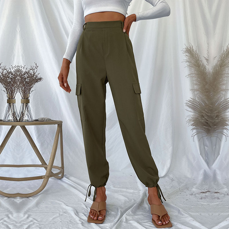 Women High Waisted Cargo Pants Mune Fashion
