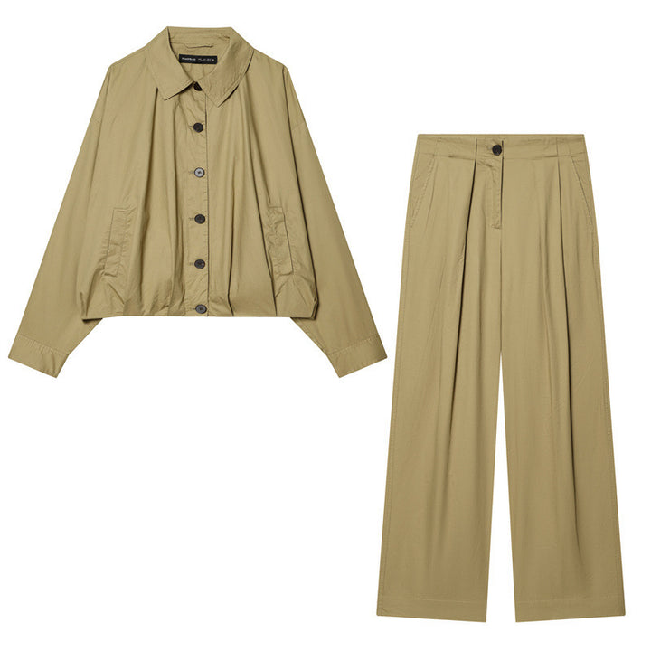 women's wide pleated pants with high waist and distinctive front creases Mune Fashion