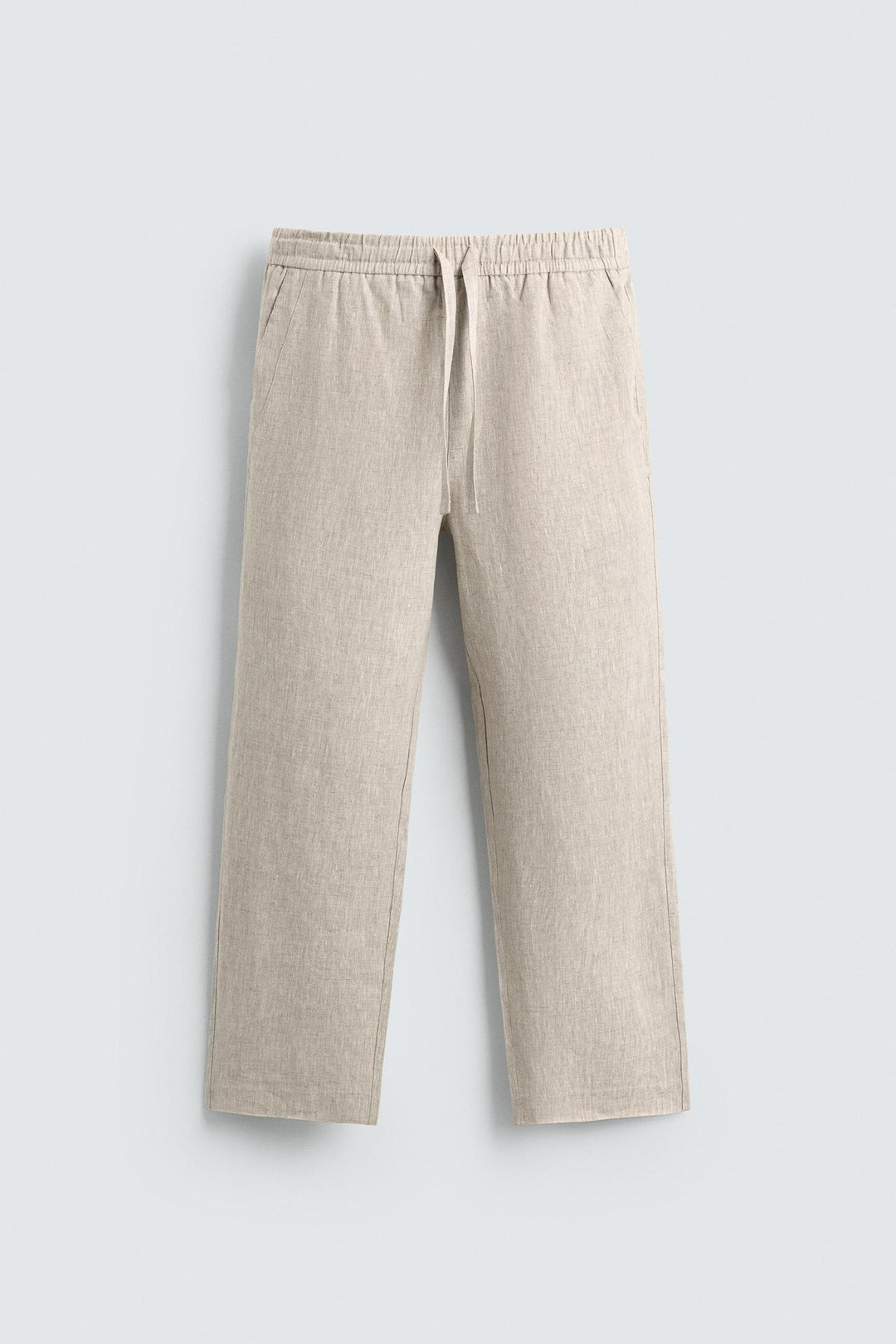 Men's linen pants with elastic waistband and drawstring Mune Fashion
