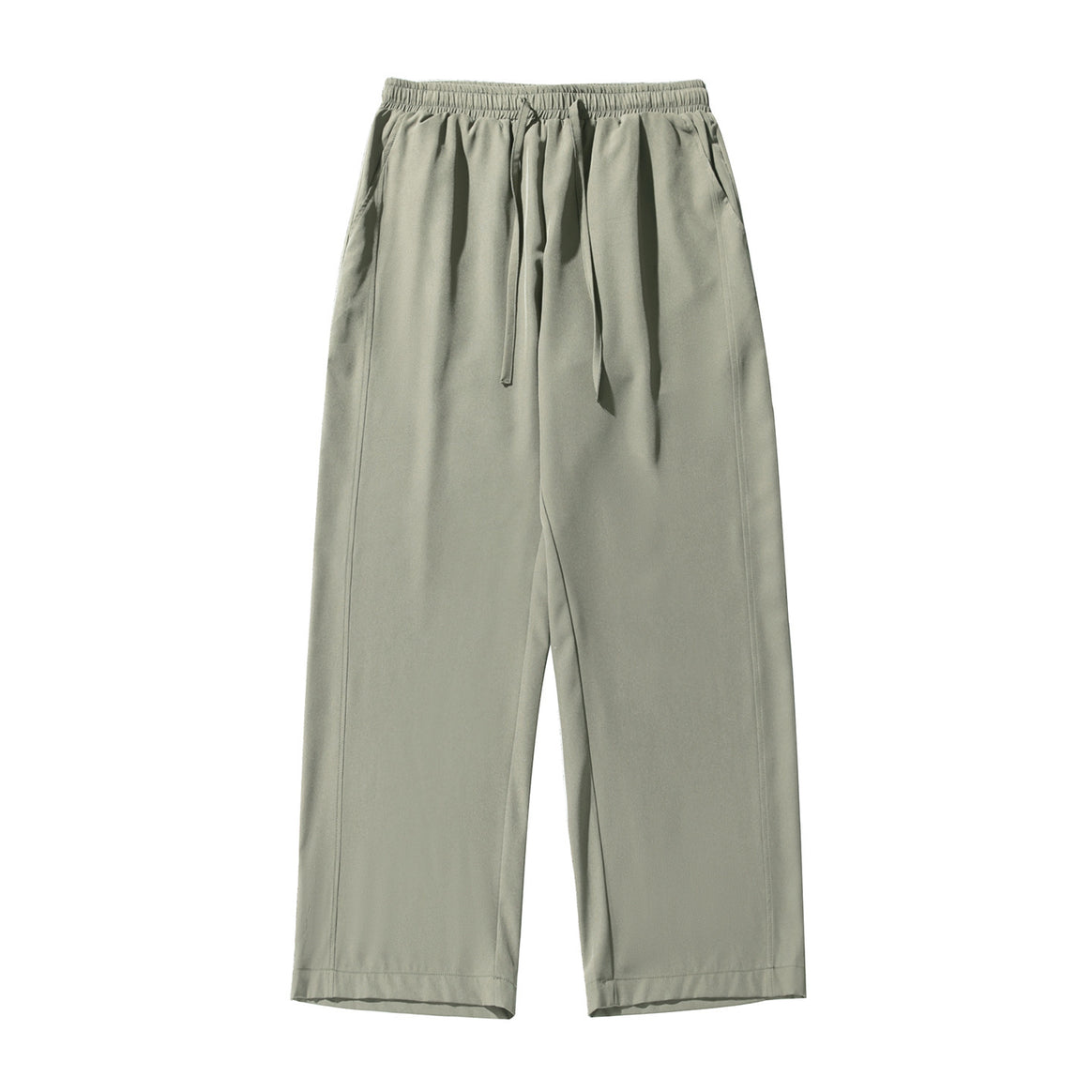 Unisex locker cut palazzo casual pants made of lightweight twill with elastic waistband and drawstring Mune Fashion