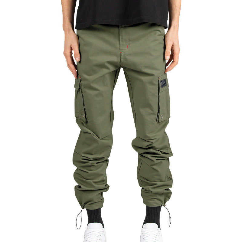 Men's nan urban Utility Jogger with buttoned cargo pockets and adjustable ankle drawstring Mune Fashion