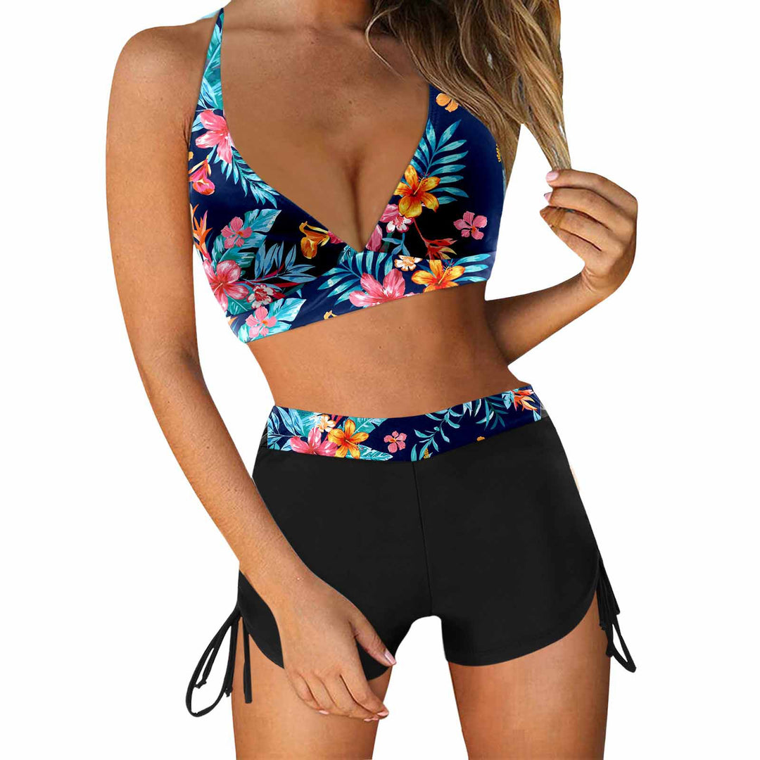 Ladies Stylish Bikini Set with Fashionable High Waist and Side Ties Mune Fashion