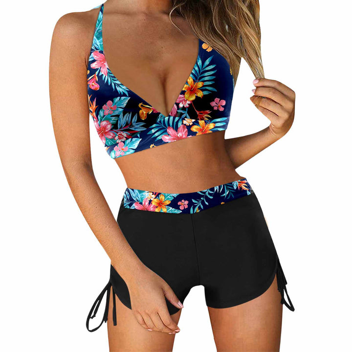 Ladies Stylish Bikini Set with Fashionable High Waist and Side Ties Mune Fashion