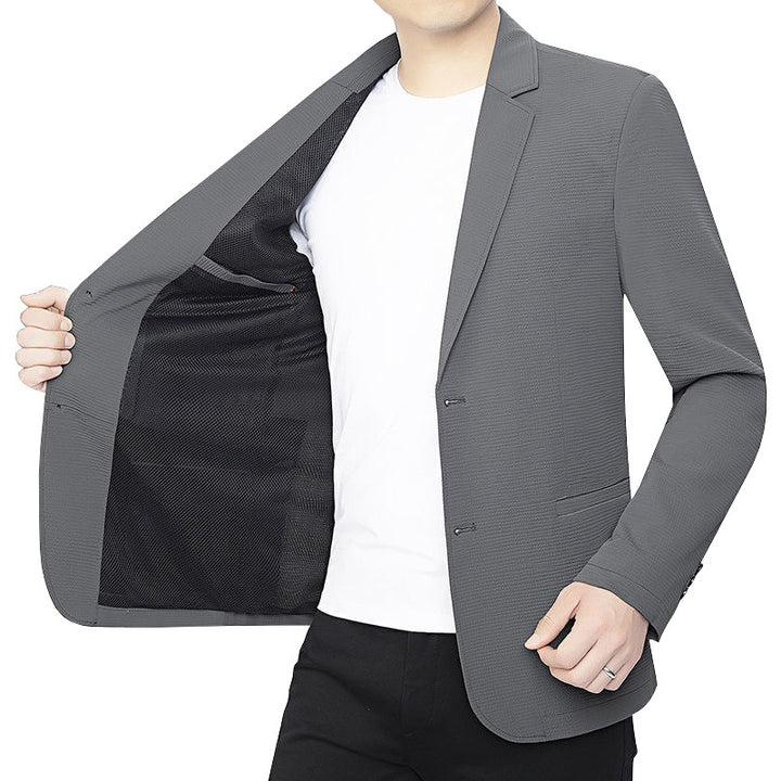Men's Blazer slim fit Business-Casual with breathable mesh lining and stretch Mune Fashion