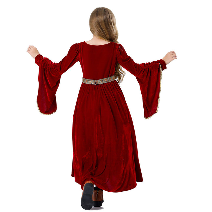 Girls Fairy-tale Velvet Dress with Elegant Details Mune Fashion