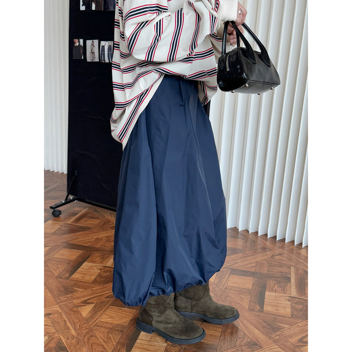 Women's Long Cut Oversized Shirt Blouse Made of Light Cotton Poplin with Chest Pocket and Rounded Hem Mune Fashion